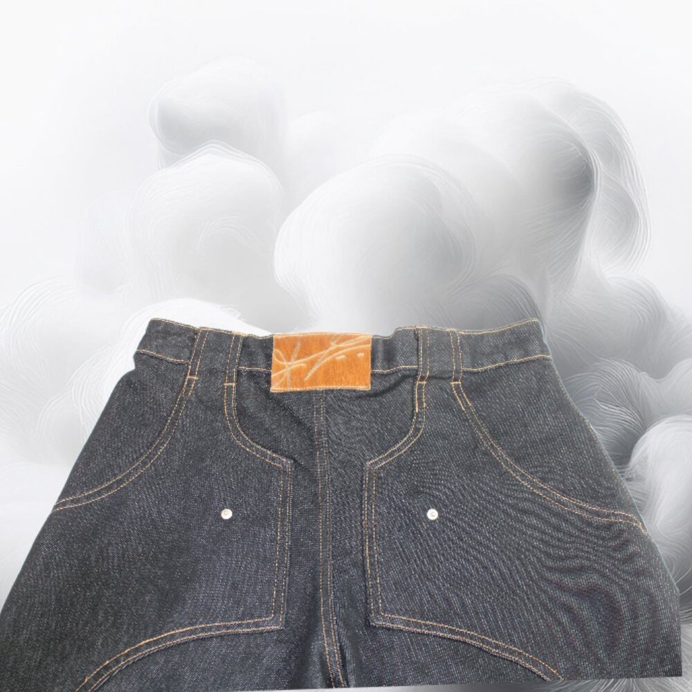 Fine Culture Ebony V6, Urban Street Wear Black Baggies Jean, Size Medium - Picture 8 of 12